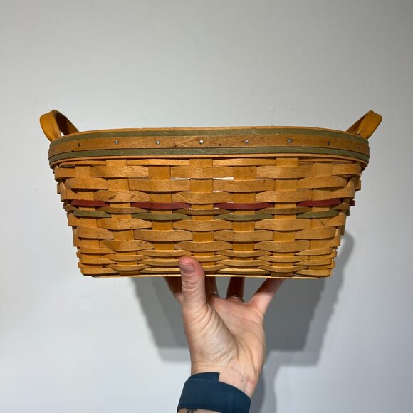 Longaberger Woven Traditions Bread Basket, Made in Ohio in 2001 - Picture 2 of 5